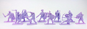 Солдатики из пластика Последняя битва, набор из 10 фигур (сиреневый) 1:32, ИТАЛМАС - фото
