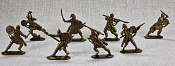 Биармия. Тяжёлая пехота. Пластик (8 шт, бронза, пластик), 54 мм, Воины и битвы - фото