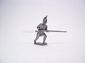 Солдатики из металла Французский спешенный драгун, идущий в атаку, Магазин Солдатики (Prince August) - фото