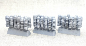 Сборная фигура из смолы SM 3116 Трофейные японские каски в рядах, 1:35, SOGA miniatures - фото