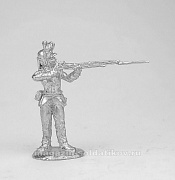 Сборные фигуры из металла Стреляющий рядовой армейских полков 1783-96 гг. 28 мм, Figures from Leon - фото