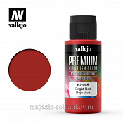 Краска акрил-уретановая Vallejo Premium, Красная яркая, 60 мл, Vallejo Premium - фото
