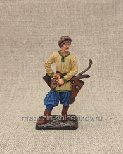 Миниатюра из олова Лучник младшей дружины. Русь X-XI век, 54 мм, Студия Большой полк - фото