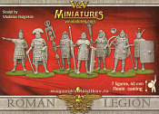 Сборная миниатюра из смолы Римский легион (7 фигурок), 40 мм, V&V miniatures - фото