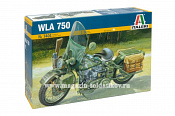 Сборная модель из пластика ИТ Мотоцикл WLA 750 (1:9) Italeri - фото