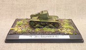 Масштабная модель в сборе и окраске Т-26 с башней A-43, 1/72 - фото