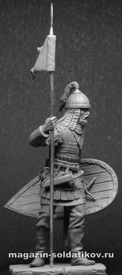Сборная фигура из смолы Византийский тяжеловооруженный воин, 10-11 века, 54 мм, Chronos miniatures