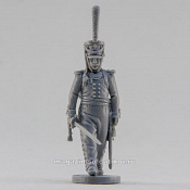 Сборная миниатюра из смолы Обер-офицер гренадёрского полка, идущий, 28 мм, Аванпост - фото