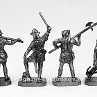 Солдатики из металла Гуситские войны. Чехи (пьютер) 6 шт, 40 мм, Солдатики Публия
