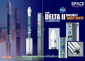 Д Космический аппарат Delta II Rocket «Shark mouth» (1/400) Dragon. Космос - фото