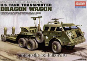 Сборная модель из пластика Танковый транспортёр М26 «Драгон вагон» (1:72) Академия - фото