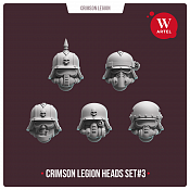 Сборные фигуры из смолы Crimson Legion Heads Set#3, 28 мм, Артель авторской миниатюры «W» - фото