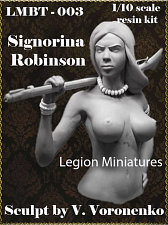 Сборная миниатюра из смолы Singorina Robinson, 1:10, Legion Miniatures - фото