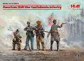 Сборные фигуры из пластика Пехота Конфедерации (Гражданская война в США) (1/35) ICM - фото