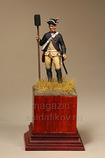 Сборная фигура из смолы SM 5423 Артиллерист прусской пешей артиллерии. 1756-1763 годы, 54 мм, SOGA miniatures - фото