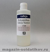 (27526) Акриловый полиуретановый глянцевый лак, 200 мл. Vallejo. Краски, химия, инструменты - фото