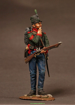 Сборная фигура из смолы Британский сержант 60-го (Королевского Американского) полка, 54 мм, Chronos miniatures