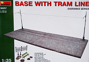 Сборная модель из пластика Основание с трамвайной линией, MiniArt (1/35) - фото