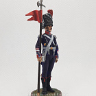 Миниатюра из олова Старший сержант 2-ой орлоносец 7-го лёгкого полка, 1809г, 54 мм, Студия Большой полк