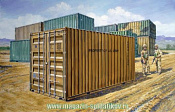 Сборная модель из пластика ИТ 20фт Военный контейнер (1/35) Italeri - фото