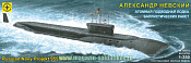 Сборная модель из пластика Атомная подводная лодка баллистических ракет «Александр Невский» 1:350 Моделист - фото