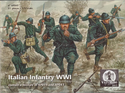 Солдатики из пластика АР 043 Итальянская пехота WWI (1:72) Waterloo