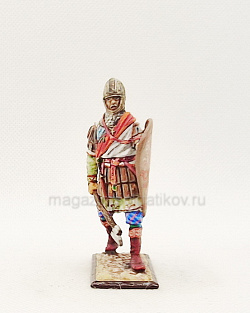 Миниатюра из олова Новгородский ратник XI-XII вв., 54 мм, Студия Большой полк