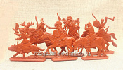 Князь Асыка и его люди (6 шт., пластик, терракот), 54 мм, Воины и битвы - фото