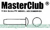 Аксессуары из смолы Головка болта, размер под ключ -0.4mm; диаметр отверстия для монтажа-0.3m 1/35 MasterClub - фото