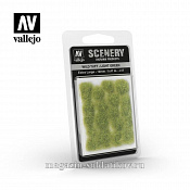 Светло-зеленая трава, сухой пучок Vallejo Scenery, имитация. Высота 12 мм - фото