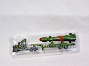 Трейлер Ракетный тягач с ракетой, металлический, 21 см, Технопарк - фото