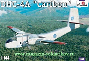 Сборная модель из пластика DHC-4A «Caribou» самолет ООН Amodel (1/144) - фото