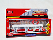 Трамвай красный, 18 см, Технопарк - фото