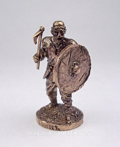 Миниатюра из бронзы 101 03 Славянский простой воин (бронза), 40 мм, Солдатики Seta - фото