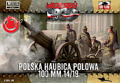 Сборная модель из пластика Polish haubica (howitzer) polowa 100 mm wz.1914/19, 1:72, First to Fight - фото