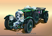 Сборная модель из пластика Автомобиль Bentley, 1:24 Моделист - фото