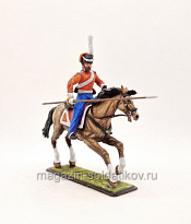 Миниатюра из олова Лейб-гвардии казак (конная фигура), 54 мм, Студия Большой полк - фото