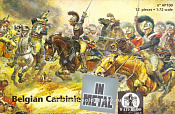 Фигурки из металла АР 100 Бельгийские карабинеры (1:72), Waterloo - фото