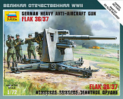 Сборная модель из пластика Немецкая зенитка «Flak 36/37» 88 мм (1/72) Звезда - фото