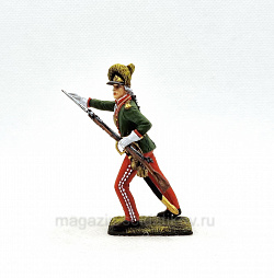 Миниатюра из олова Офицер гренадерских полков 1780-90 годы, Россия, 54 мм, Студия Большой полк