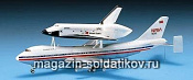 Сборная модель из пластика Космический корабль «Шаттл»+ B-747 1:288 Академия - фото