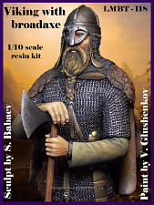 Сборная миниатюра из смолы Viking with broadaxe, 1/10, Legion Miniatures - фото