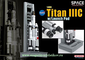 Д Космический аппарат Titan IIIC with Launch pad (1/400) Dragon. Космос - фото
