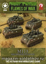 Сборная модель из пластика M113 (x4) (15мм) Flames of War - фото
