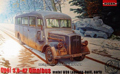Сборная модель из пластика Omnibus model w39 Ludewig-built, автобус (ранний), (1/35) Roden - фото