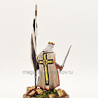 Миниатюра из олова Рыцарь Тевтонского Ордена XIII век, 54 мм, Студия Большой полк