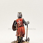 Миниатюра из олова Рыцарь крестоносец XIII век, 54 мм, Студия Большой полкБольшой полк