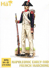 Солдатики из пластика Napoleonic Early-Mid French Marching (1:72) Hat - фото