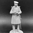 Сборная миниатюра из металла Обер-офицер Лейб-Гвардии саперного батальона в кирасе, 54 мм, Chronos miniatures