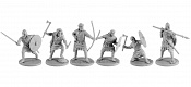 Сборная миниатюра из смолы Викинги №2, 6 фигур, 40 мм, V&V miniatures - фото